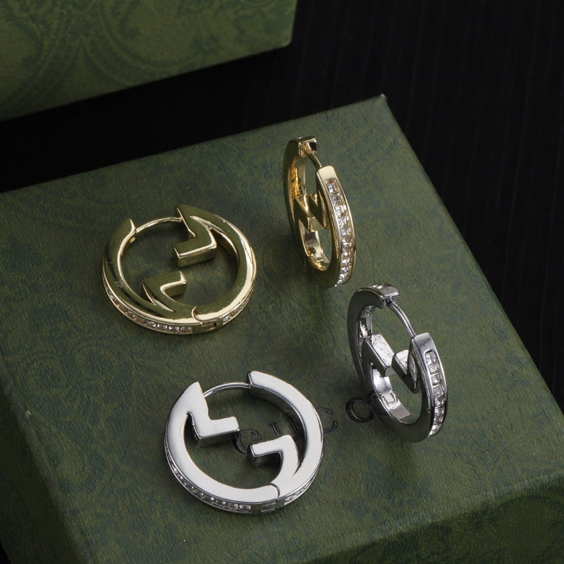 Oversized Interlocking-G Drop Earrings