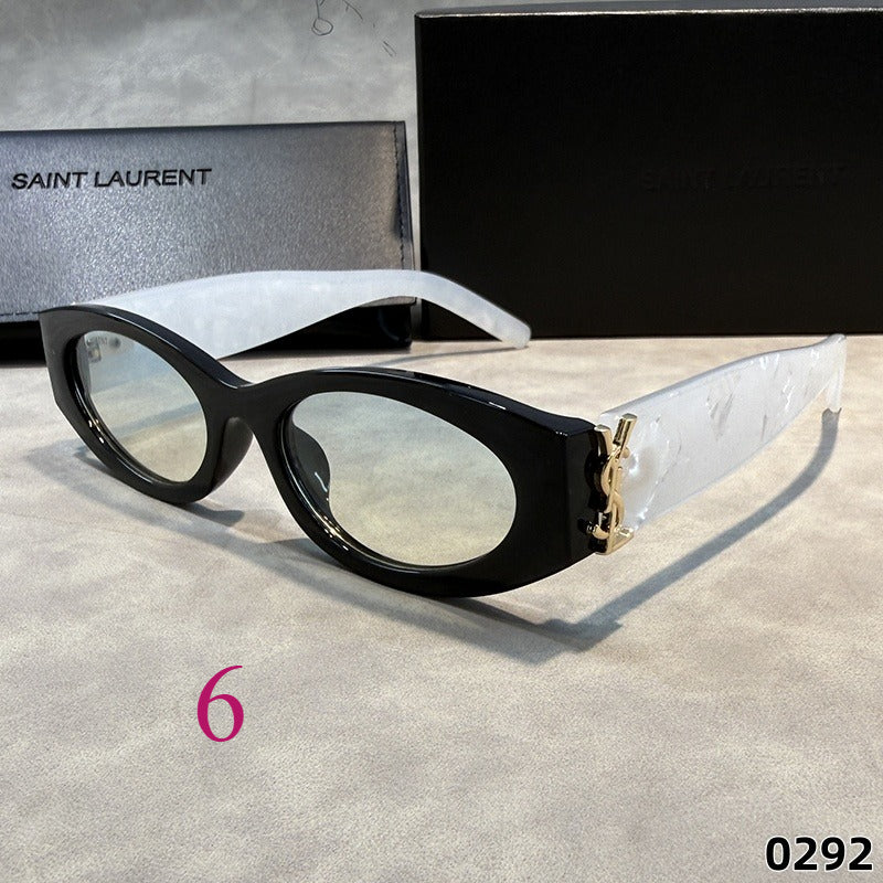 Narrow Sculpted Glasses - Clear and Tinted Lens Options