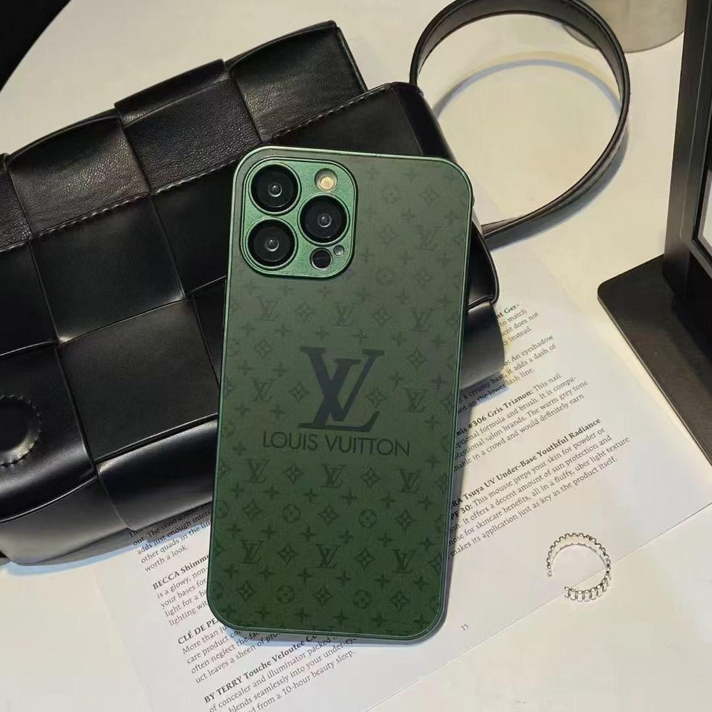 Funda para teléfono con monograma en relieve y tonos pastel