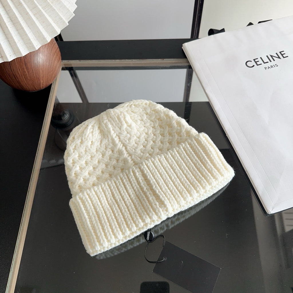 Chunky Cable Knit Cuffed Beanie