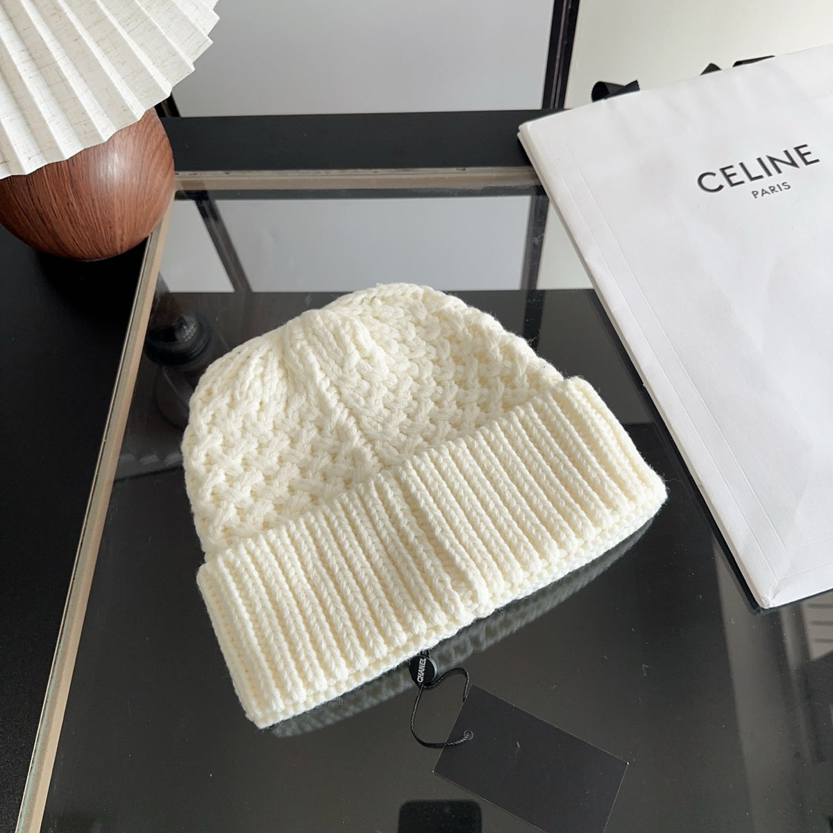Chunky Cable Knit Cuffed Beanie