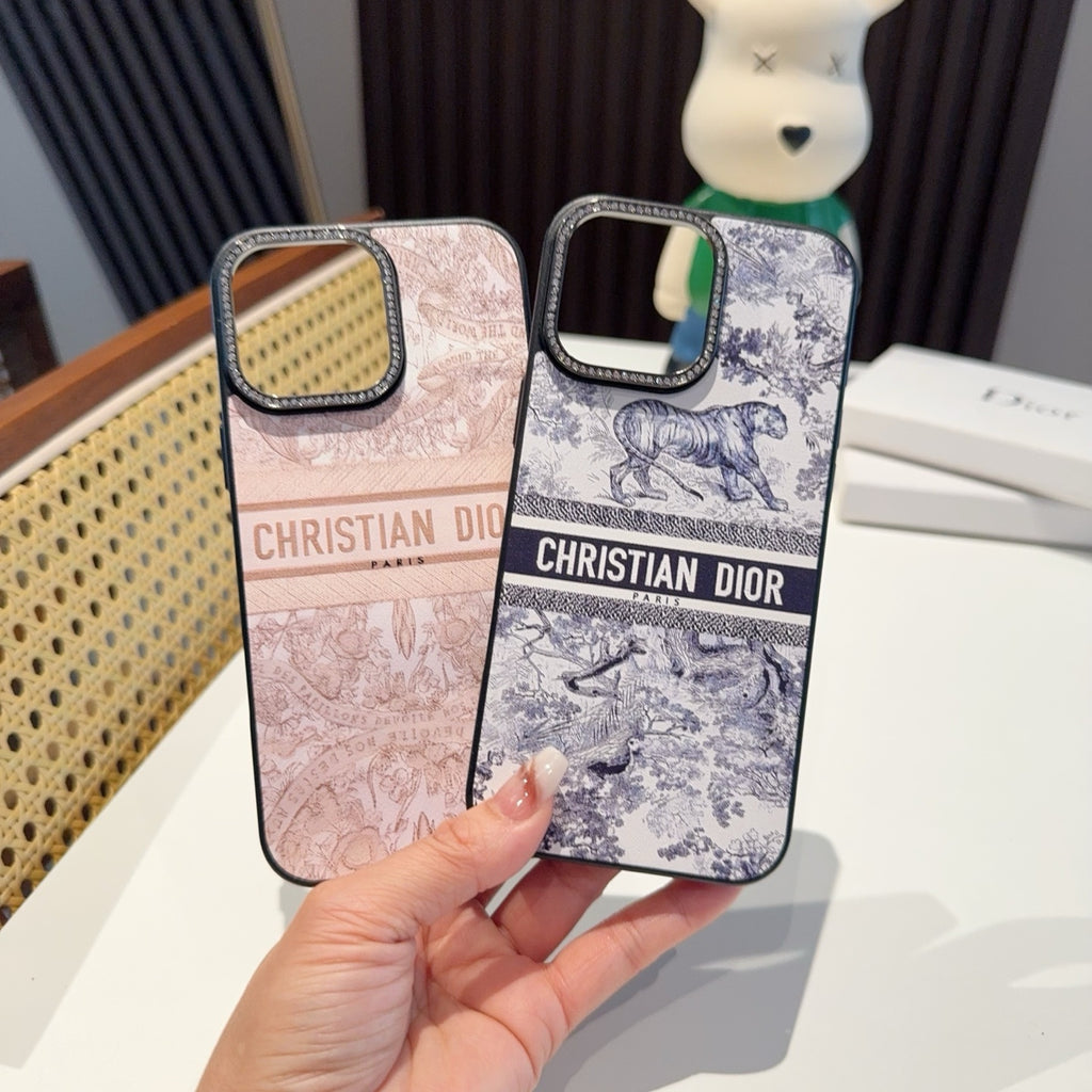 Scenic Print Phone Case with Lettered Band