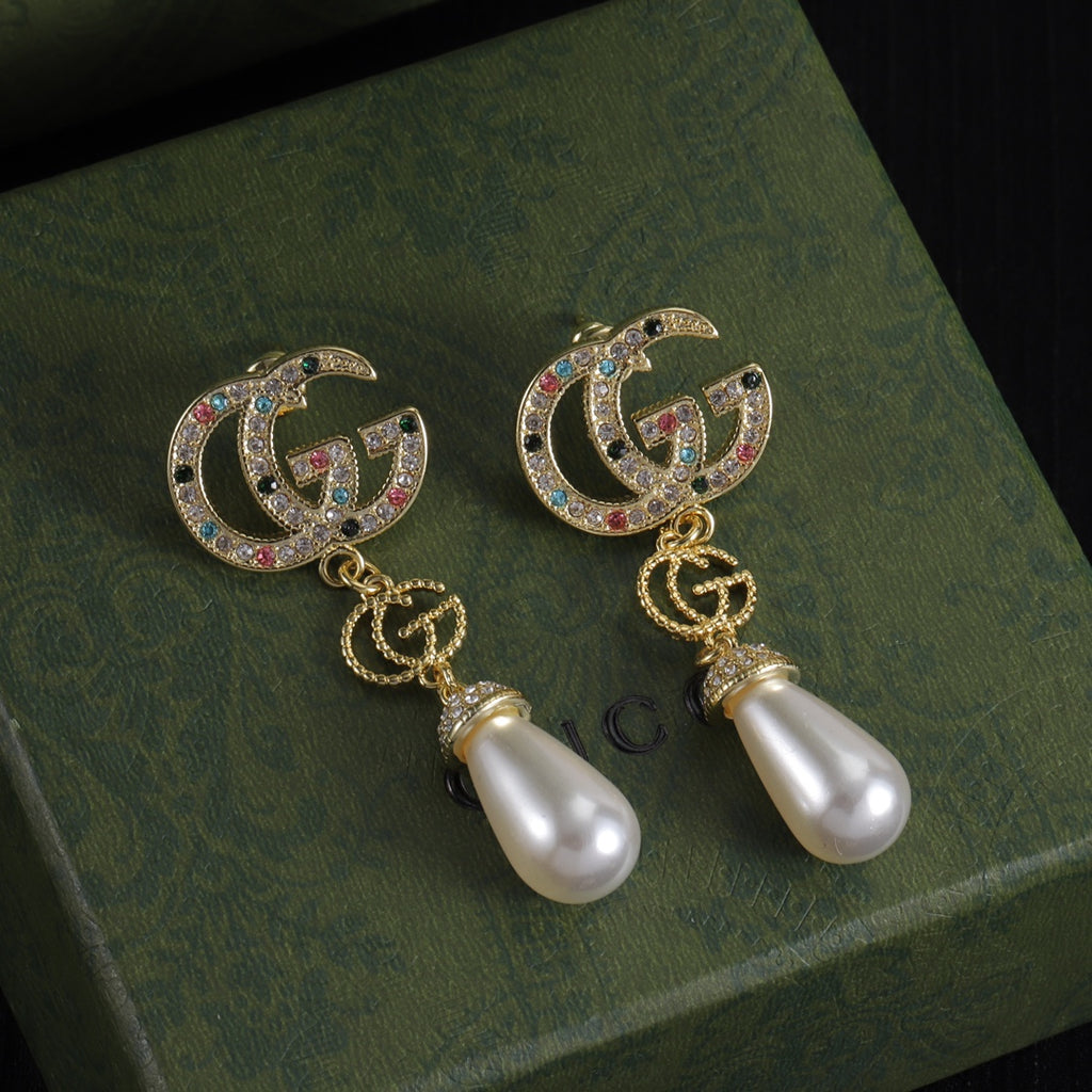 Oversized Interlocking-G Drop Earrings