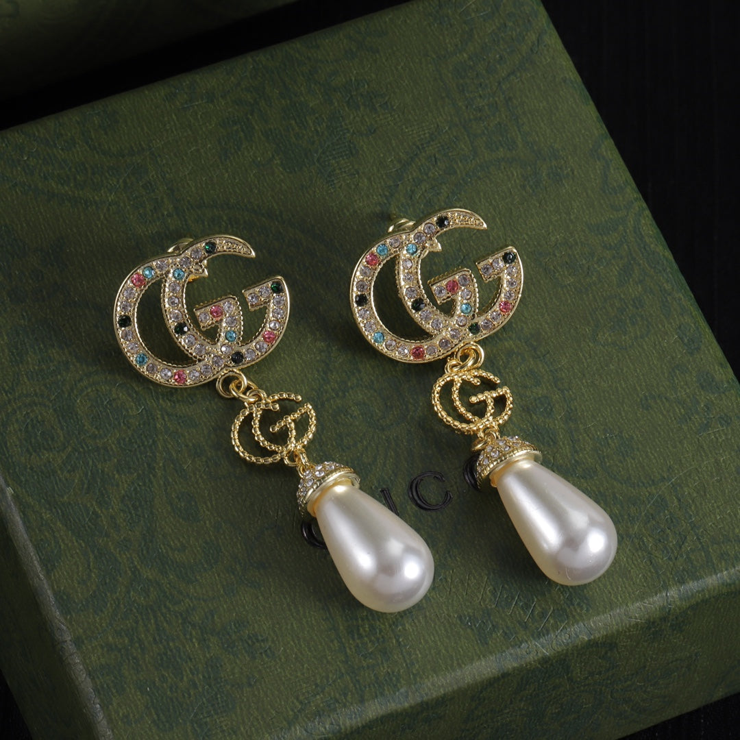 Oversized Interlocking-G Drop Earrings
