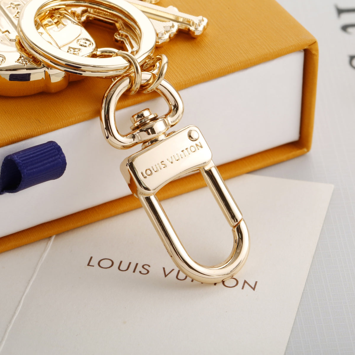 Checkered Boot Charm Keychain