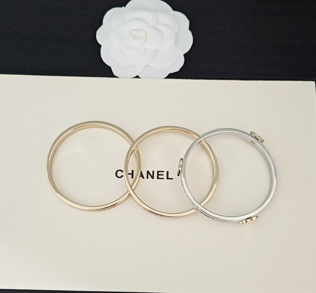 Triple-Band Pave Cuff Bracelet