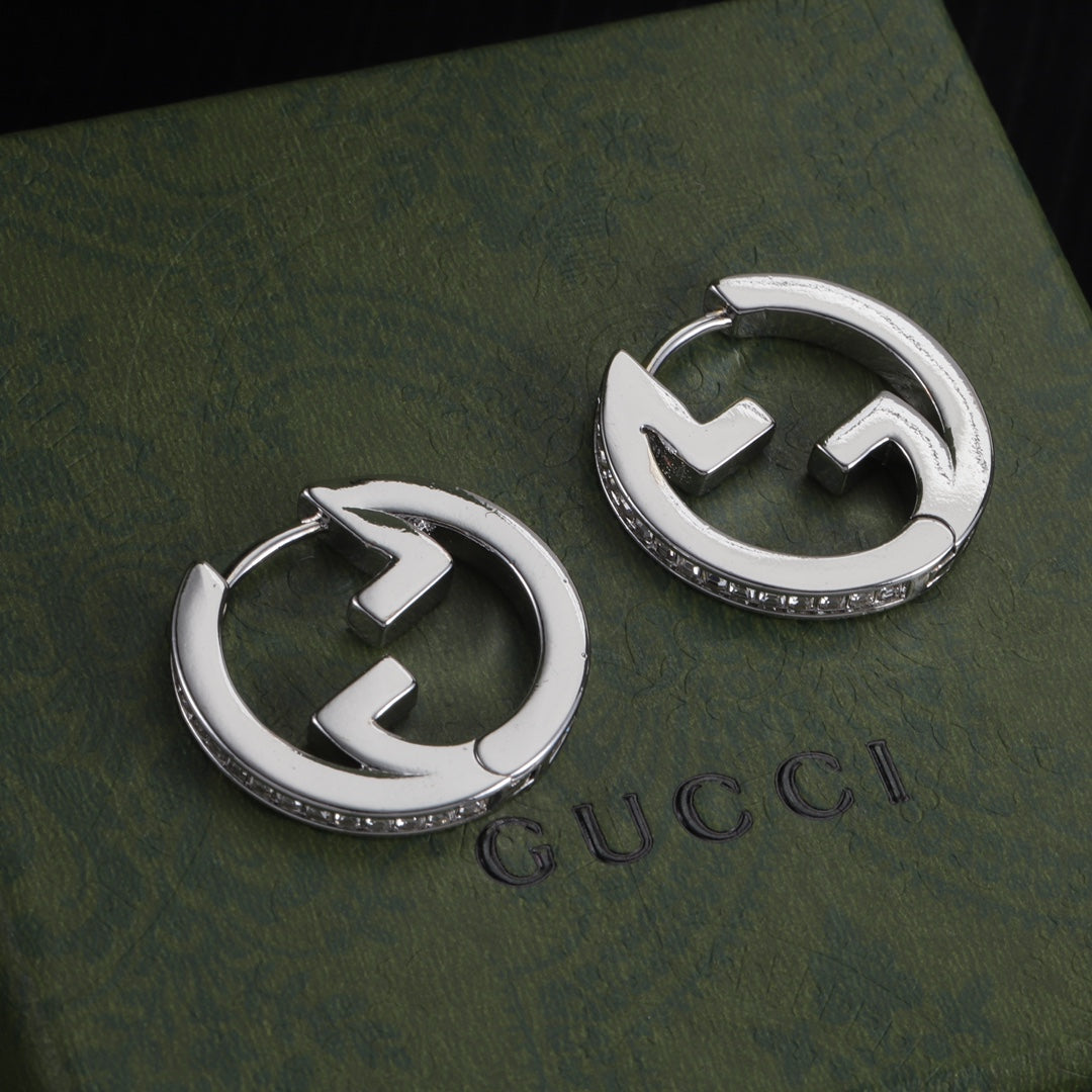 Oversized Interlocking-G Drop Earrings