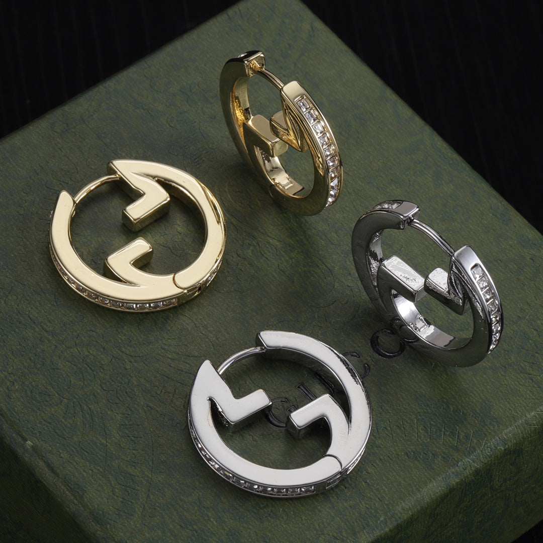 Oversized Interlocking-G Drop Earrings