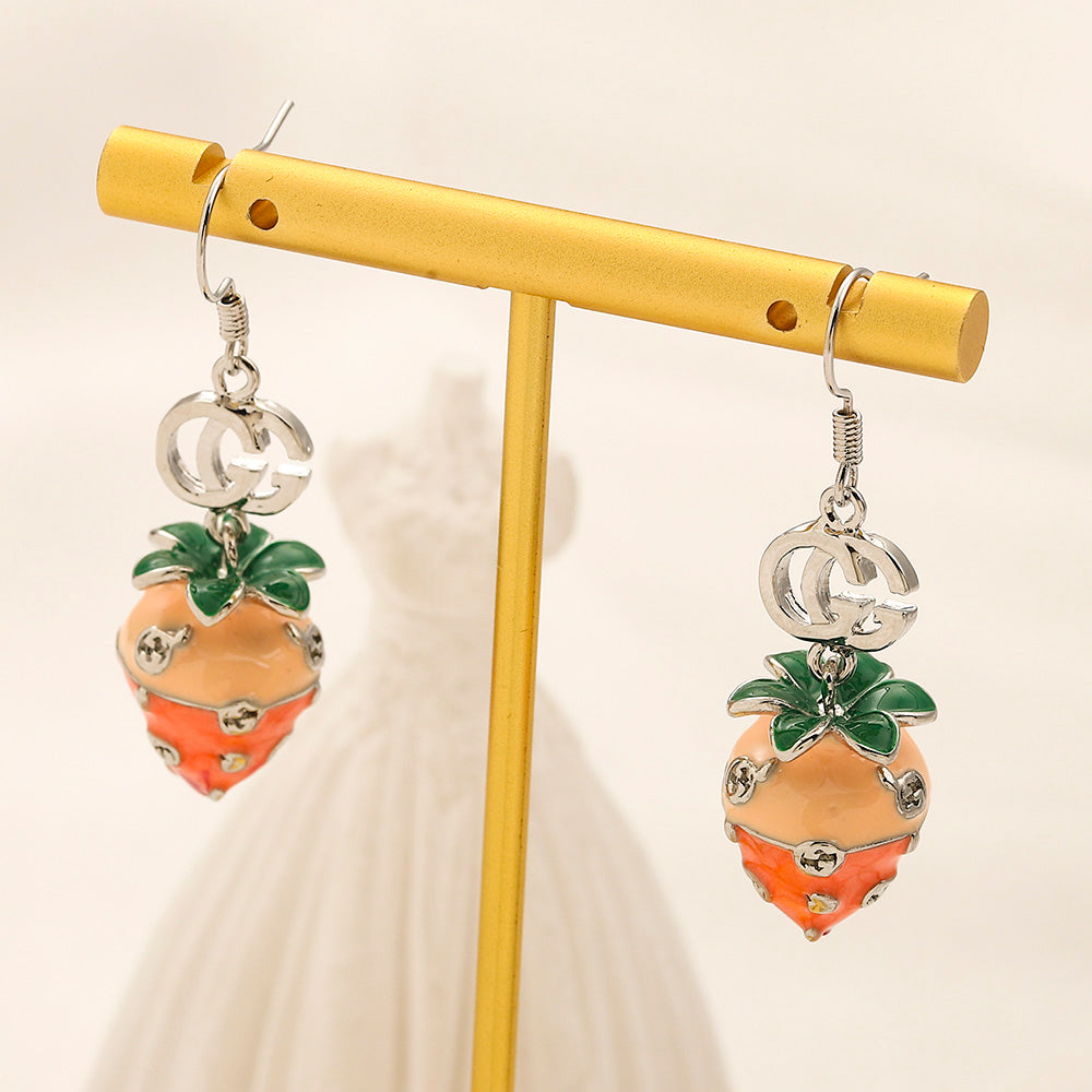 304 Stainless Steel Strawberry Earrings, Bracelet & Necklace Collection