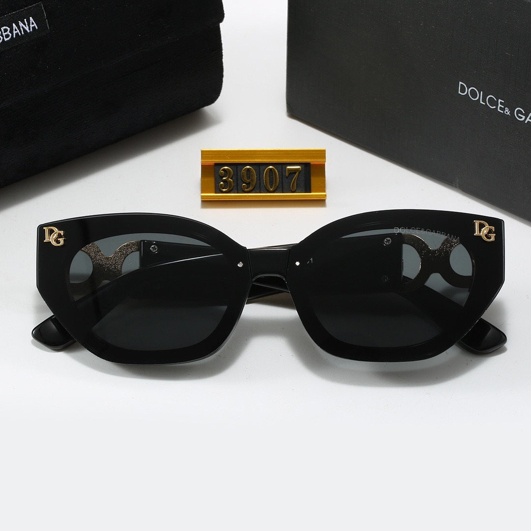 Gafas de sol rectangulares de montura gruesa con bordes redondeados