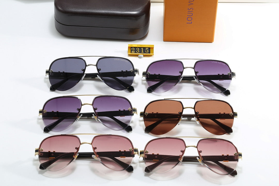 Gafas de sol Navigator con patillas de metal estampadas