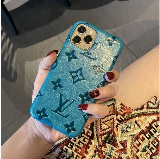 Colorful Raised Monogram Phone Case