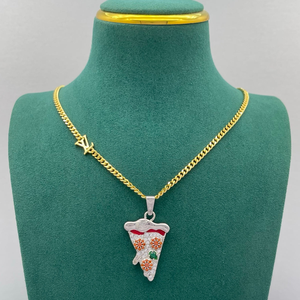 Ice Cream Cone Pendant Necklace
