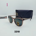 Gafas cuadradas con puente de cerradura - Opciones de lentes transparentes y tintadas