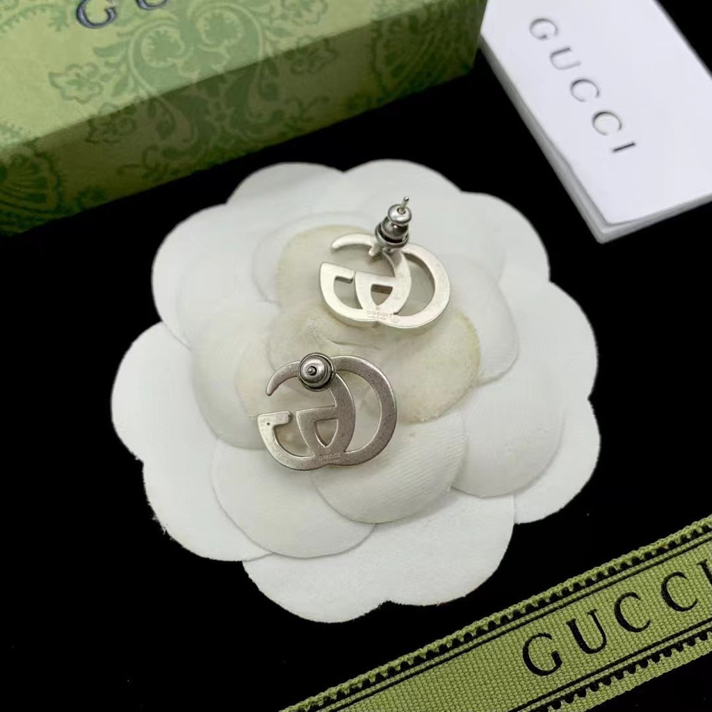 Polished Double-G Stud Earrings
