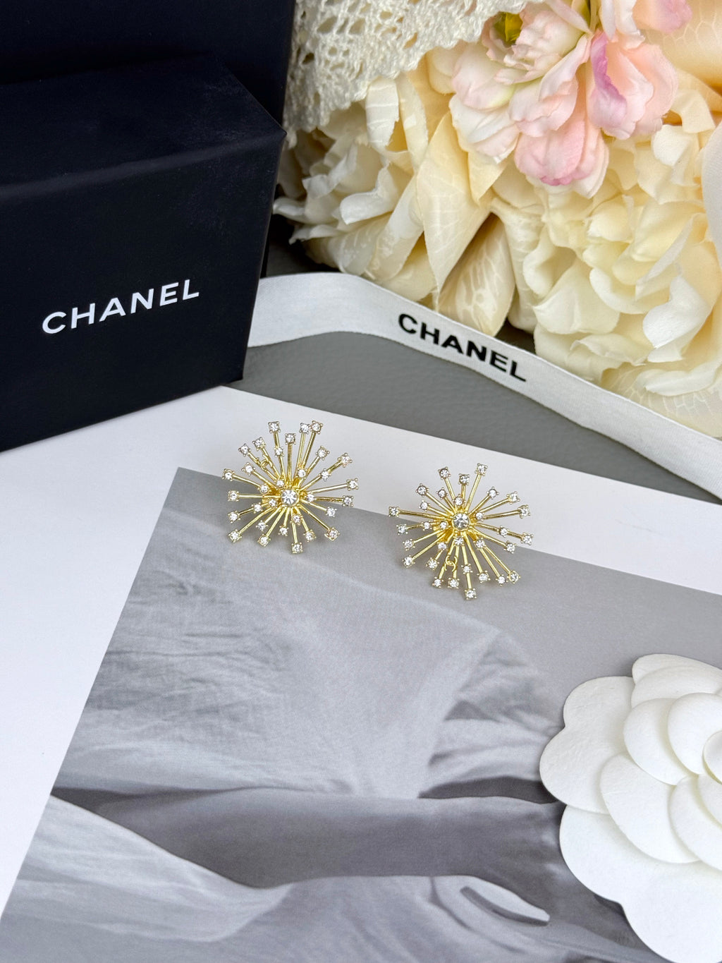 Pendientes de tuerca grandes Sunburst