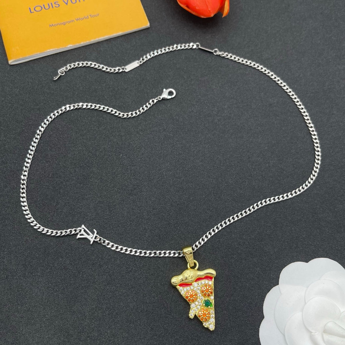 Ice Cream Cone Pendant Necklace