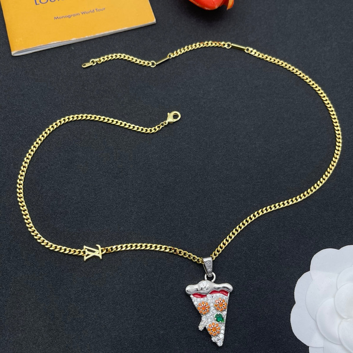 Ice Cream Cone Pendant Necklace
