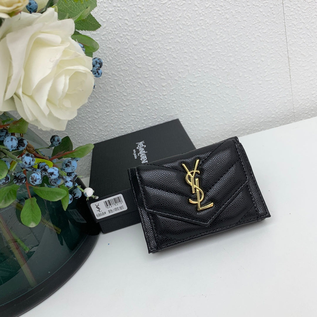 Portefeuille compact effet croco 026