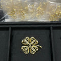 Openwork Four-Leaf Clover Brooch