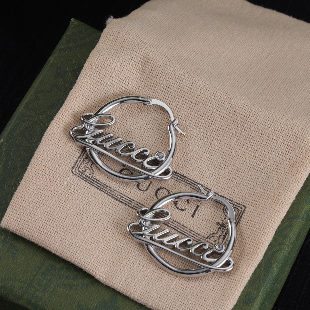 Oversized Interlocking-G Drop Earrings