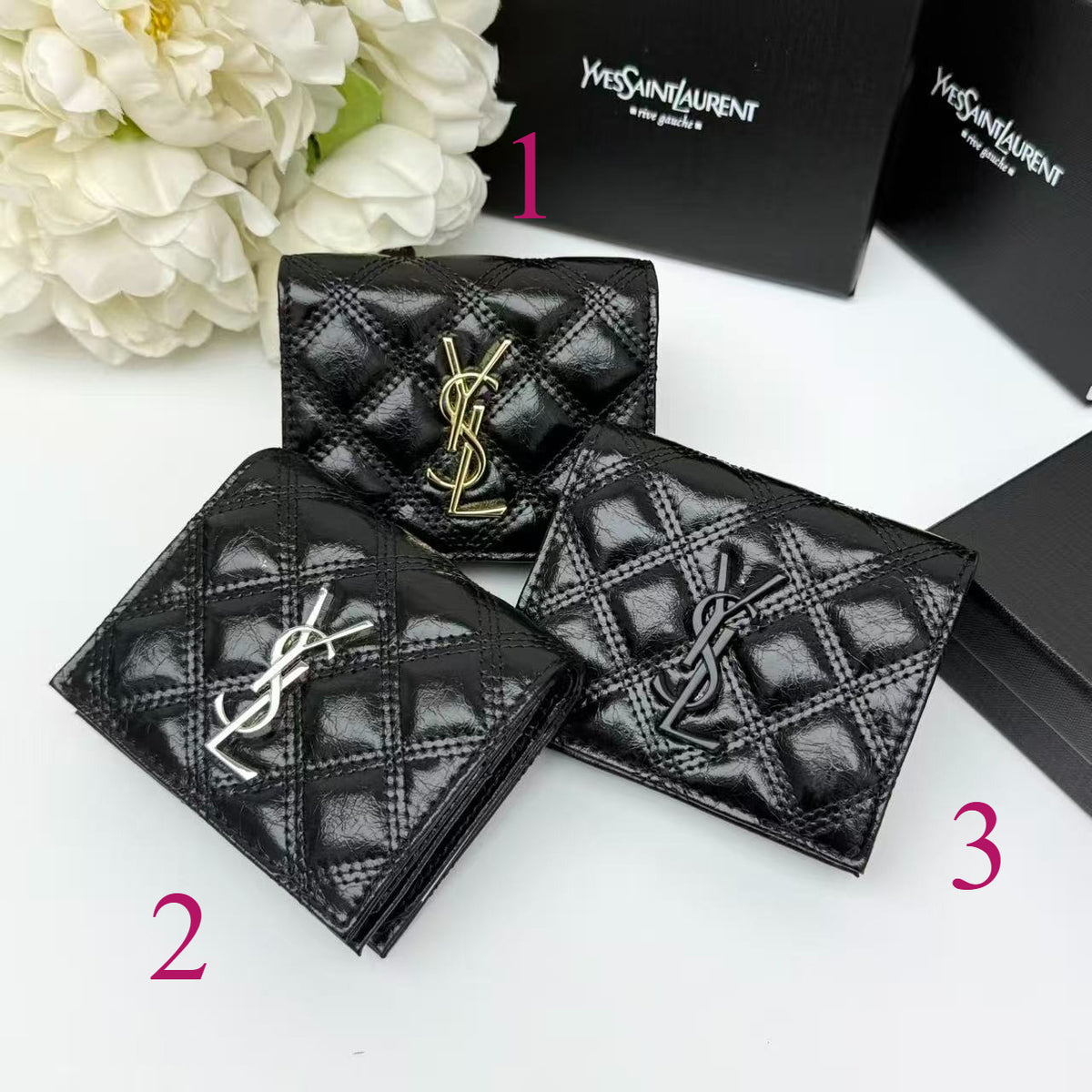 Triangle Emblem Zip Wallet 029
