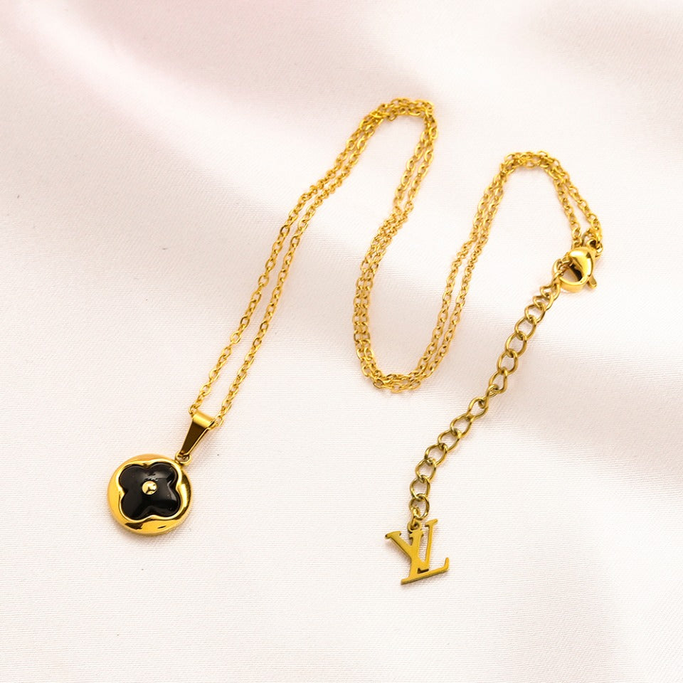 304 Stainless Steel Flower Motif Earrings, Bracelet & Necklace Collection