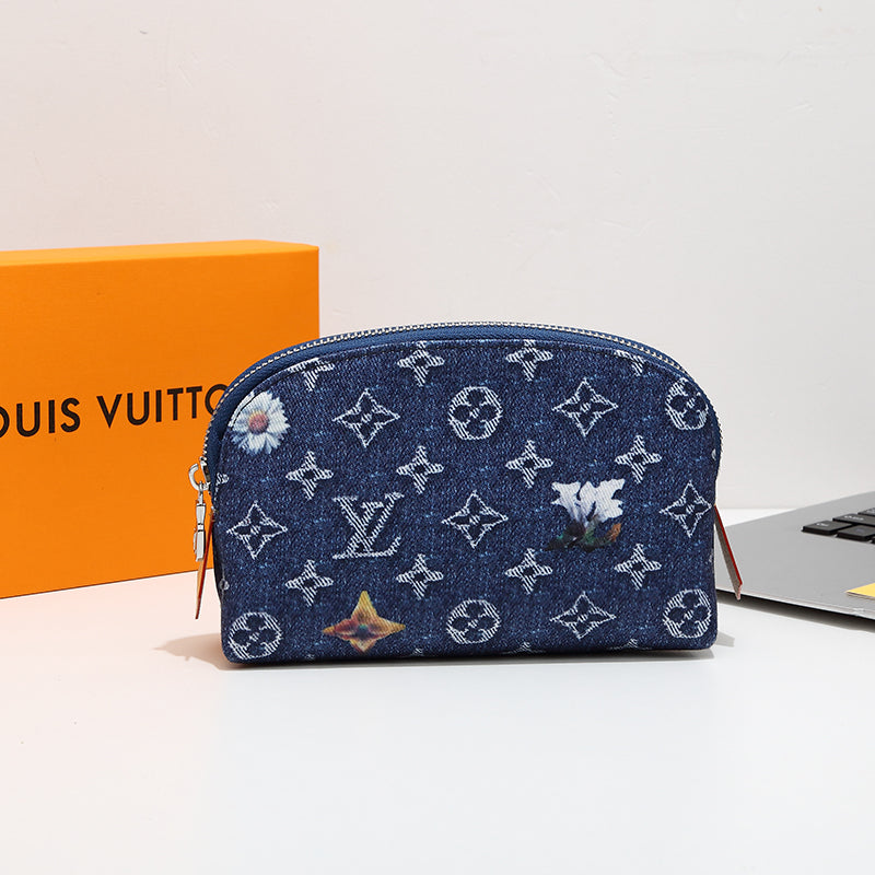Monogram Zip Cosmetic Pouch 003
