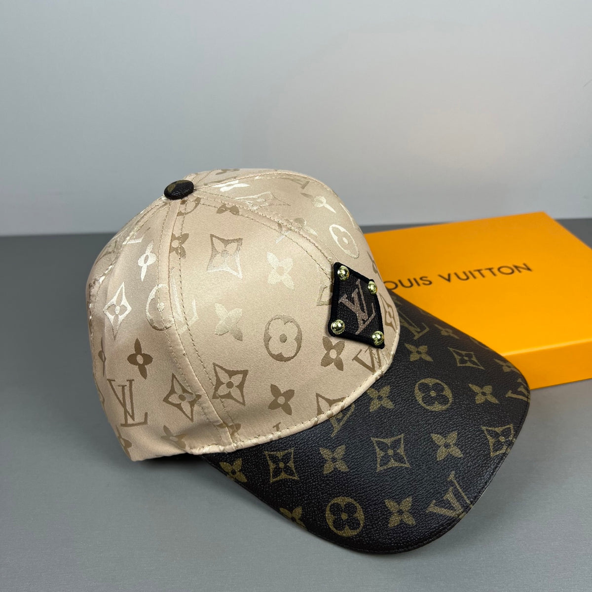 Monogram Baseball Cap with Contrast Brim