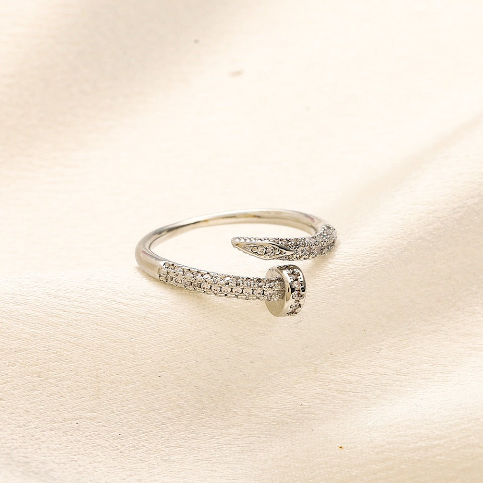 Pave Nail Wrap Ring