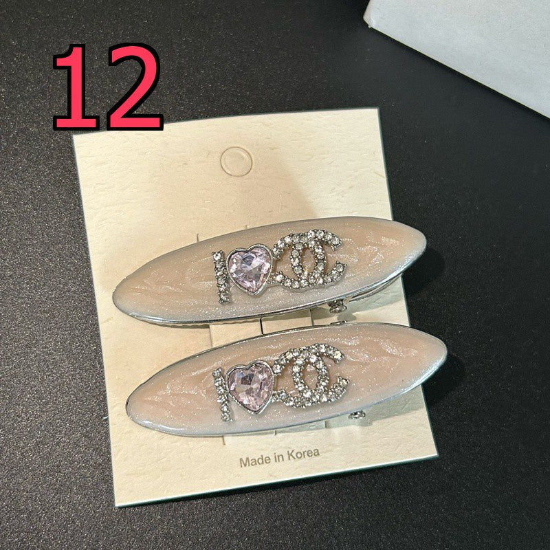 Decorative Hair Clip - Bow, Plaid and Emblem Options
