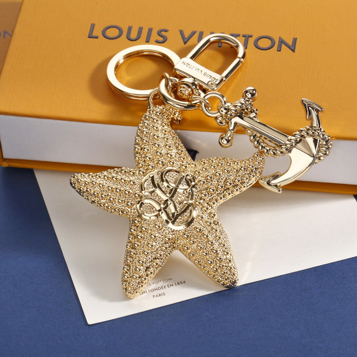 Textured Starfish Keychain