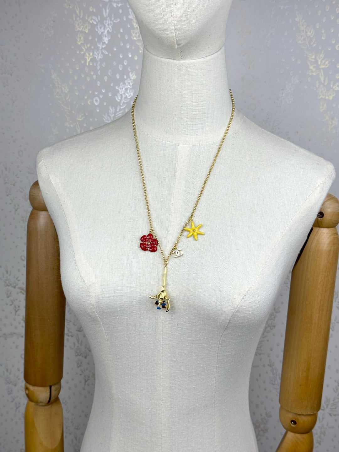 Botanical Charm Y-Drop Necklace