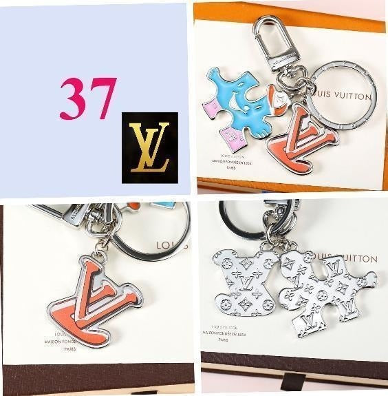 Heart & Flower Charm Keychain - Style Options