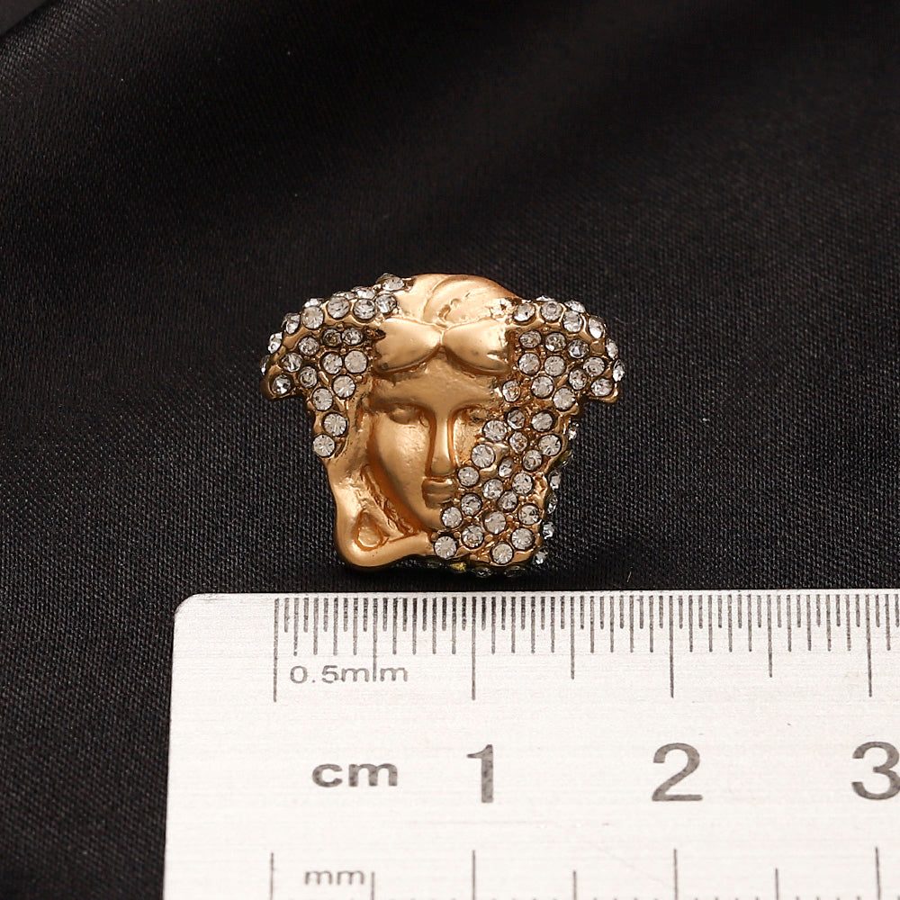 304 Stainless Steel Colorful Medusa Stud Earrings