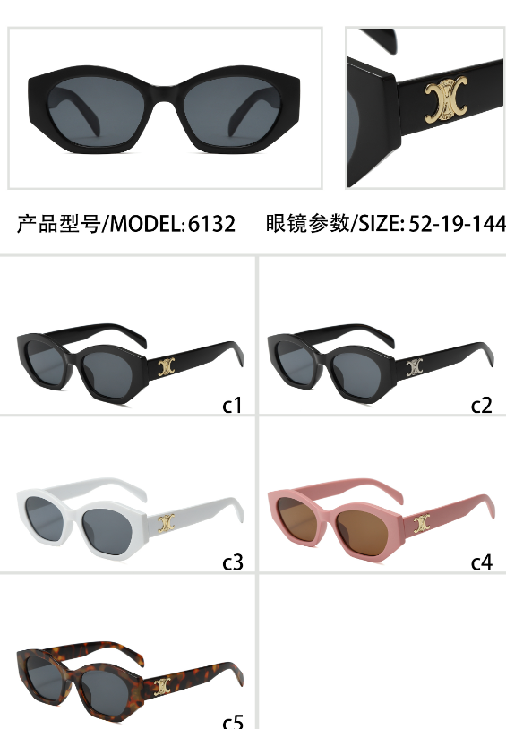 Rounded Square Thick Frame Sunglasses