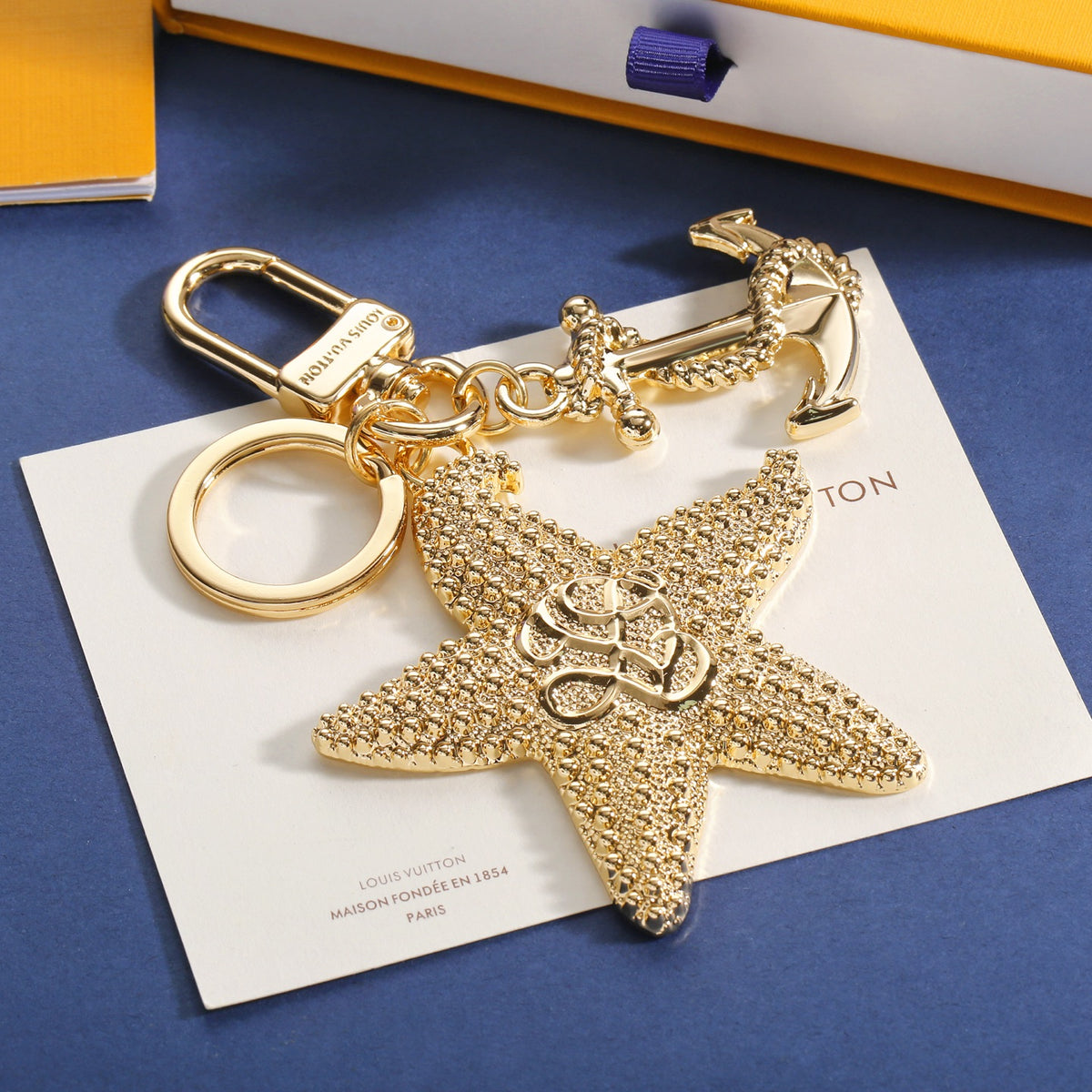 Textured Starfish Keychain