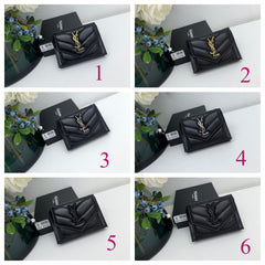 Portefeuille compact effet croco 026