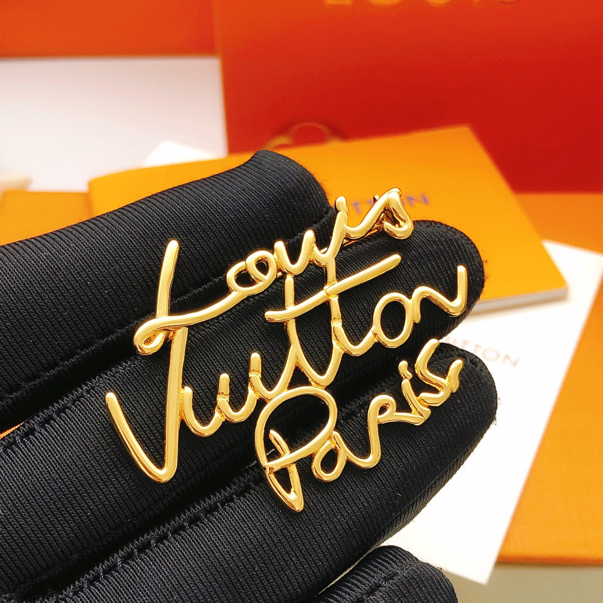 Script Lettering Brooch