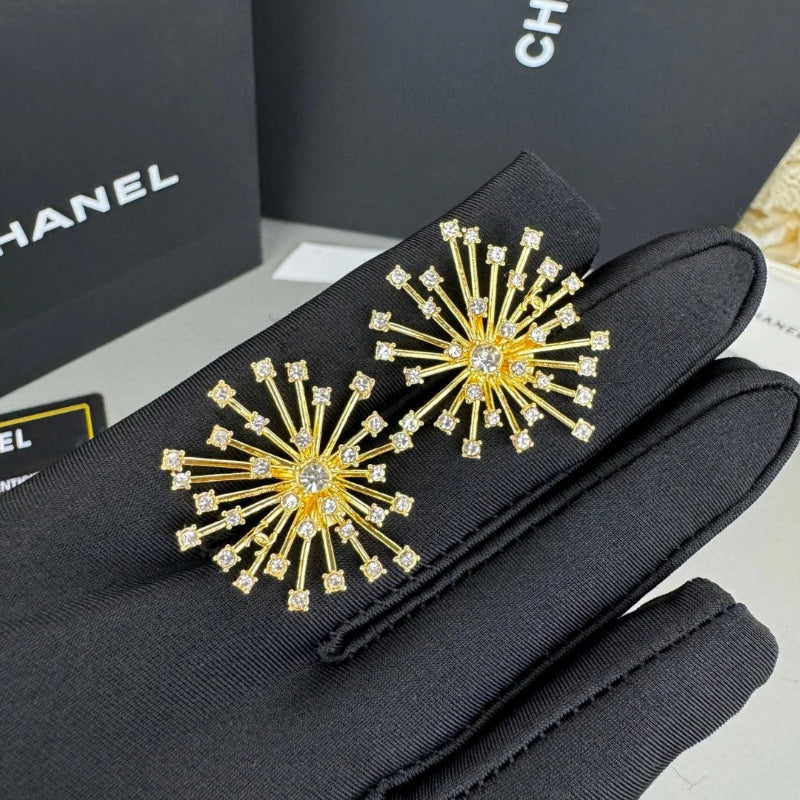 Sunburst Statement Stud Earrings