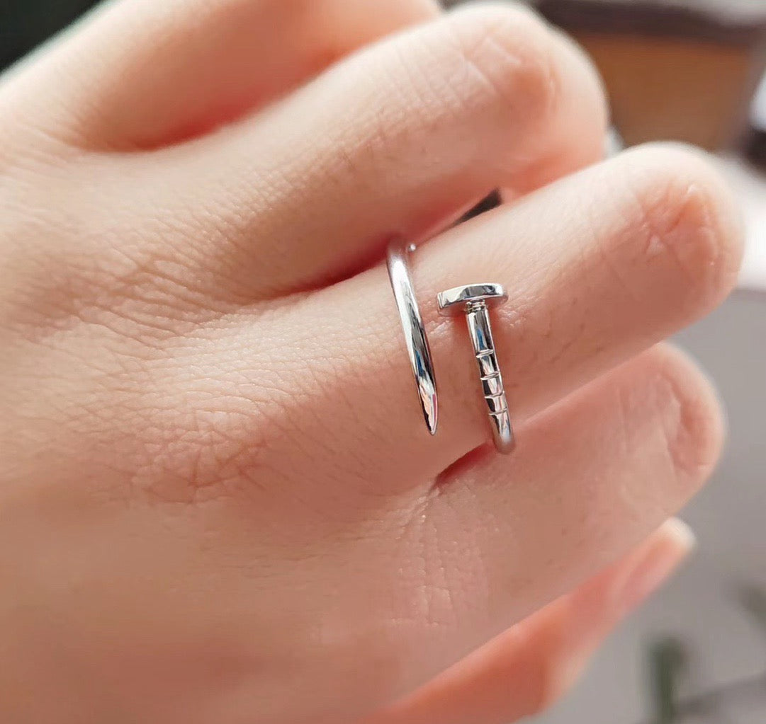 Polished Nail Wrap Ring