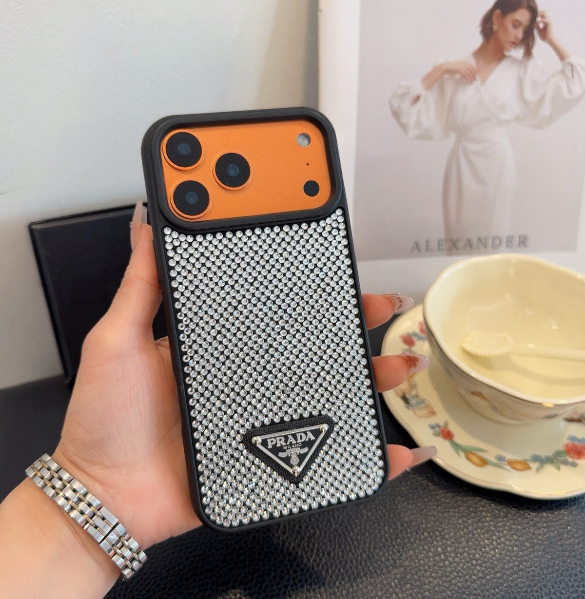 Textured Triangle Emblem Phone Case