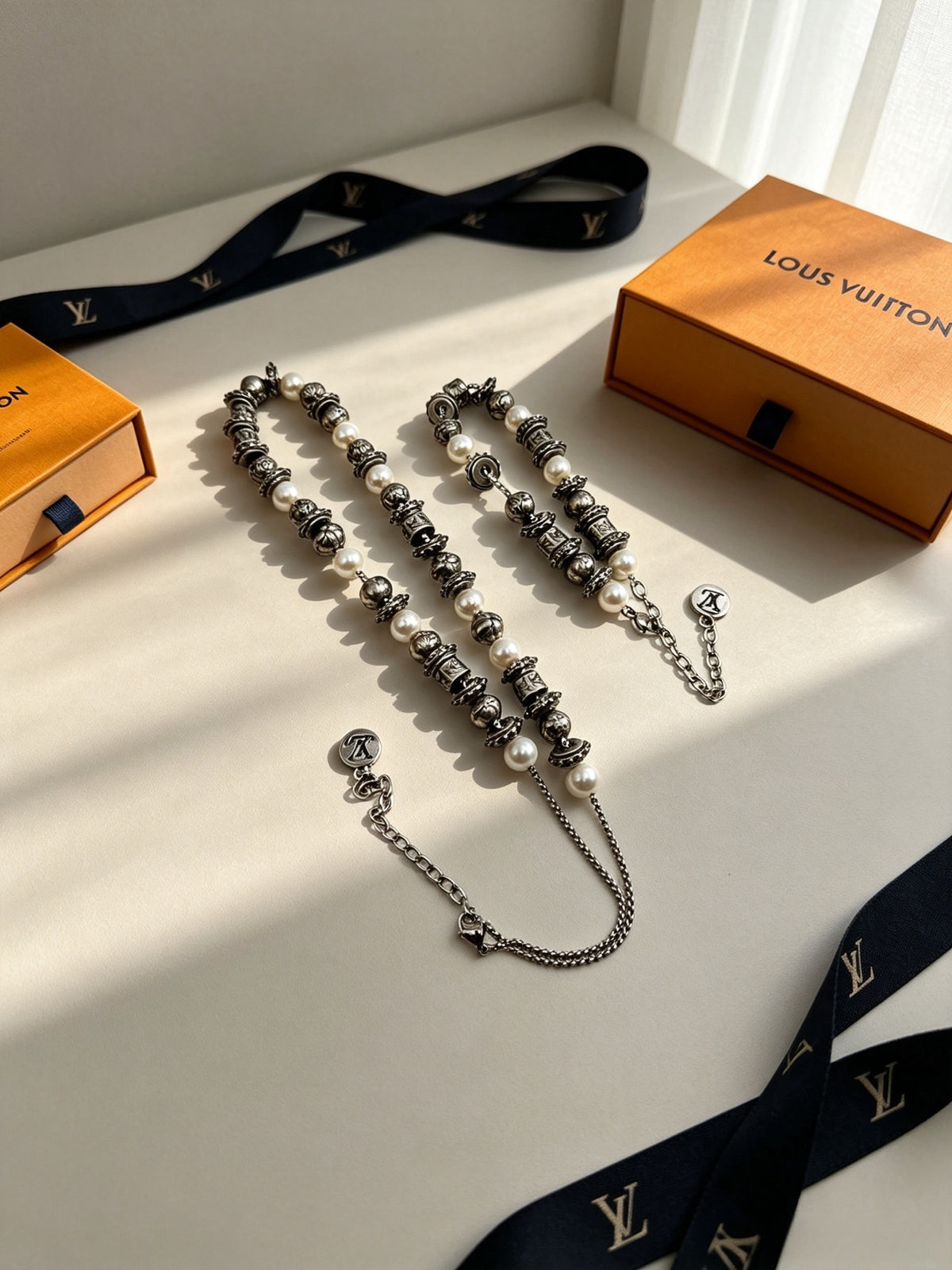 Spike-Drop Chunky Chain Necklace