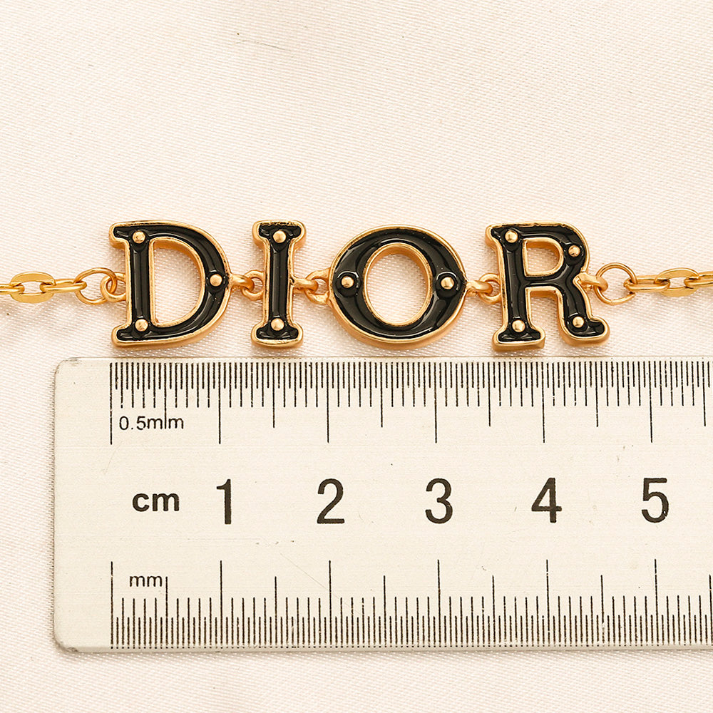 Alloy Colorful Lettering Bracelet & Necklace - Individual or Set