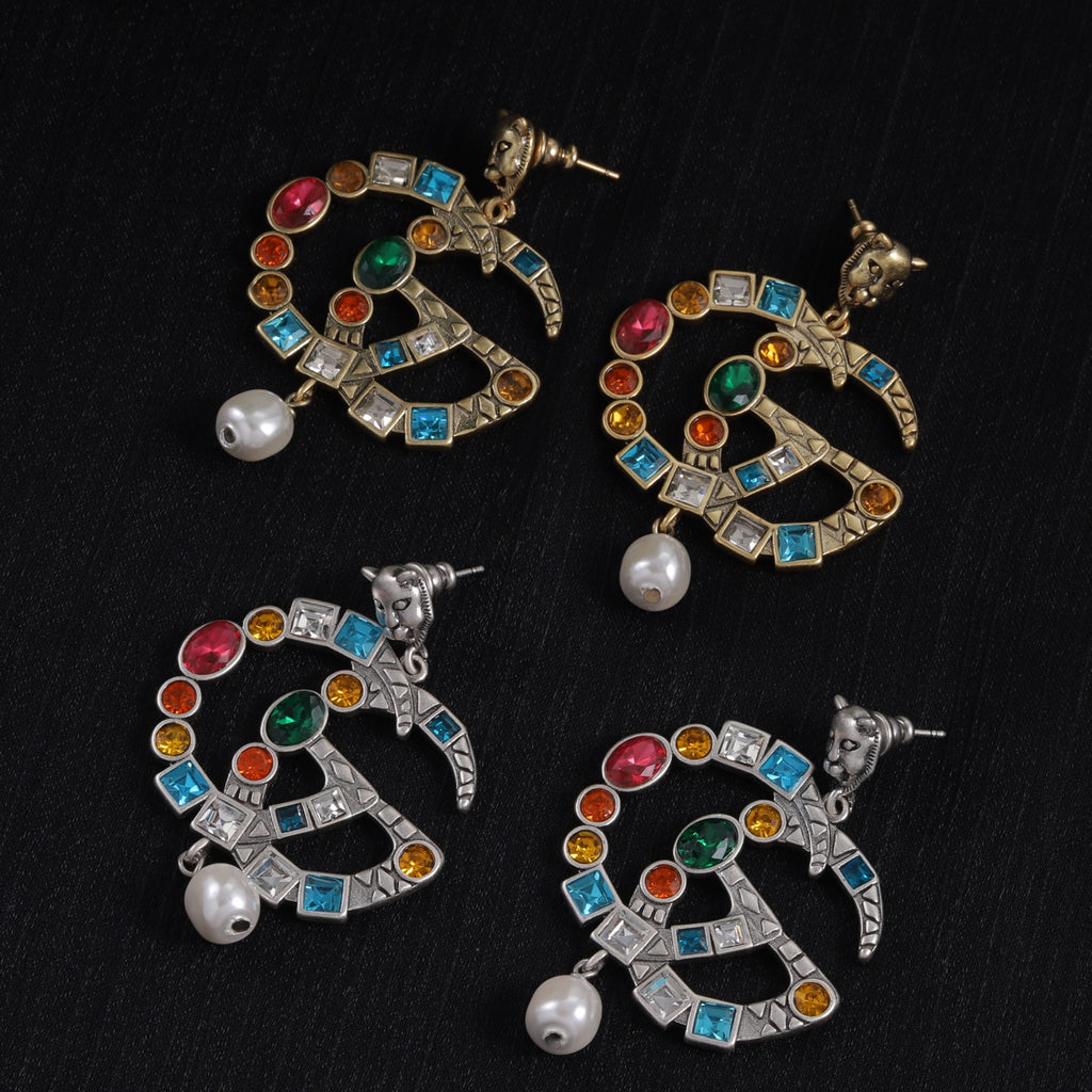 Oversized Interlocking-G Drop Earrings