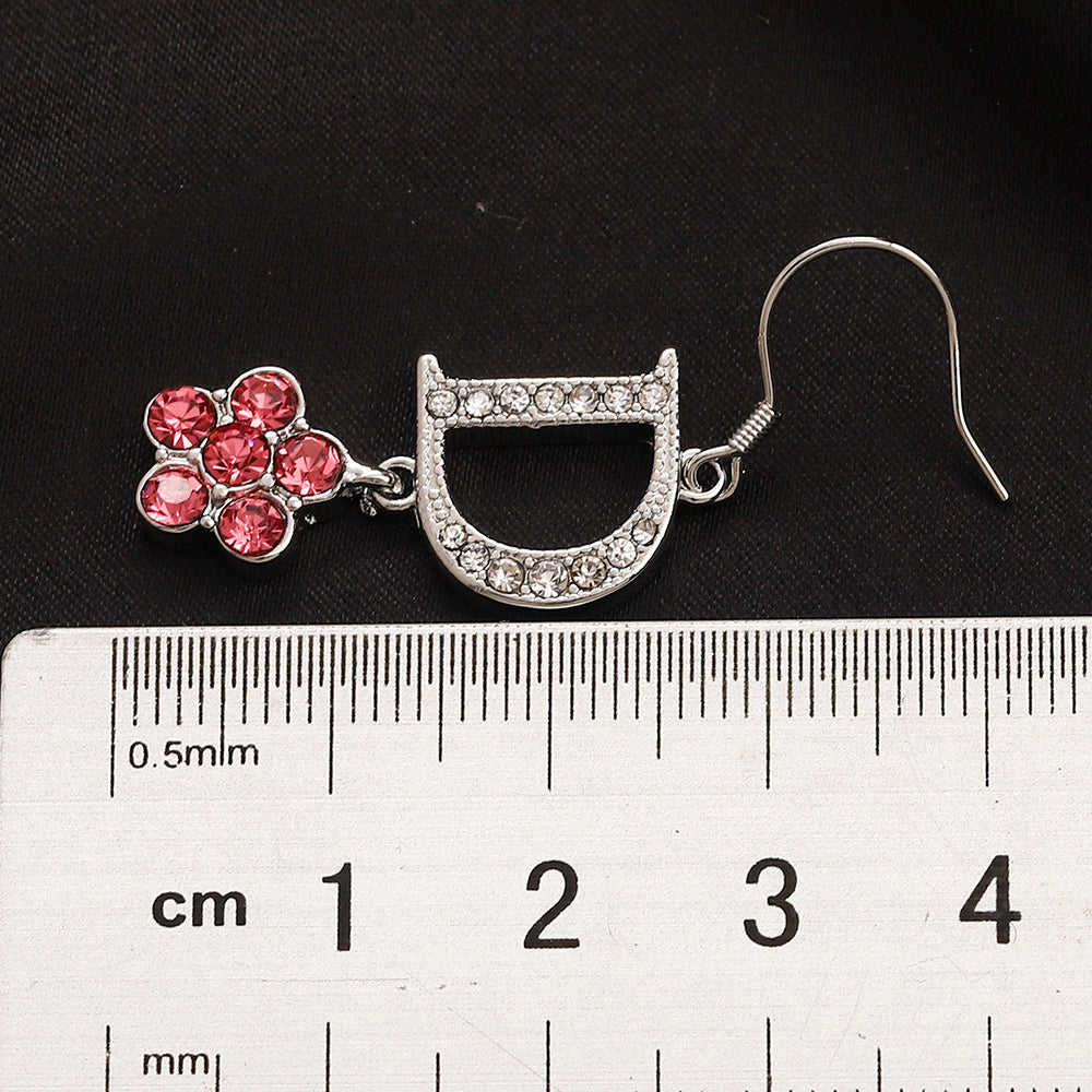 Alloy Floral Letter Earrings, Bracelet & Necklace Collection