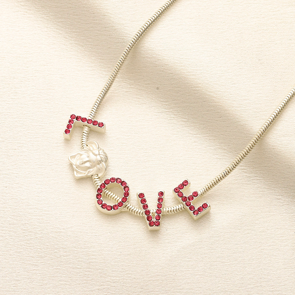 304 Stainless Steel Heart & Letter Charm Bracelet & Necklace - Individual or Set