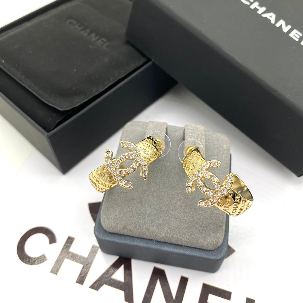 Pave Butterfly Hoop Earrings