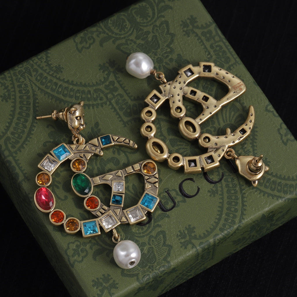 Oversized Interlocking-G Drop Earrings