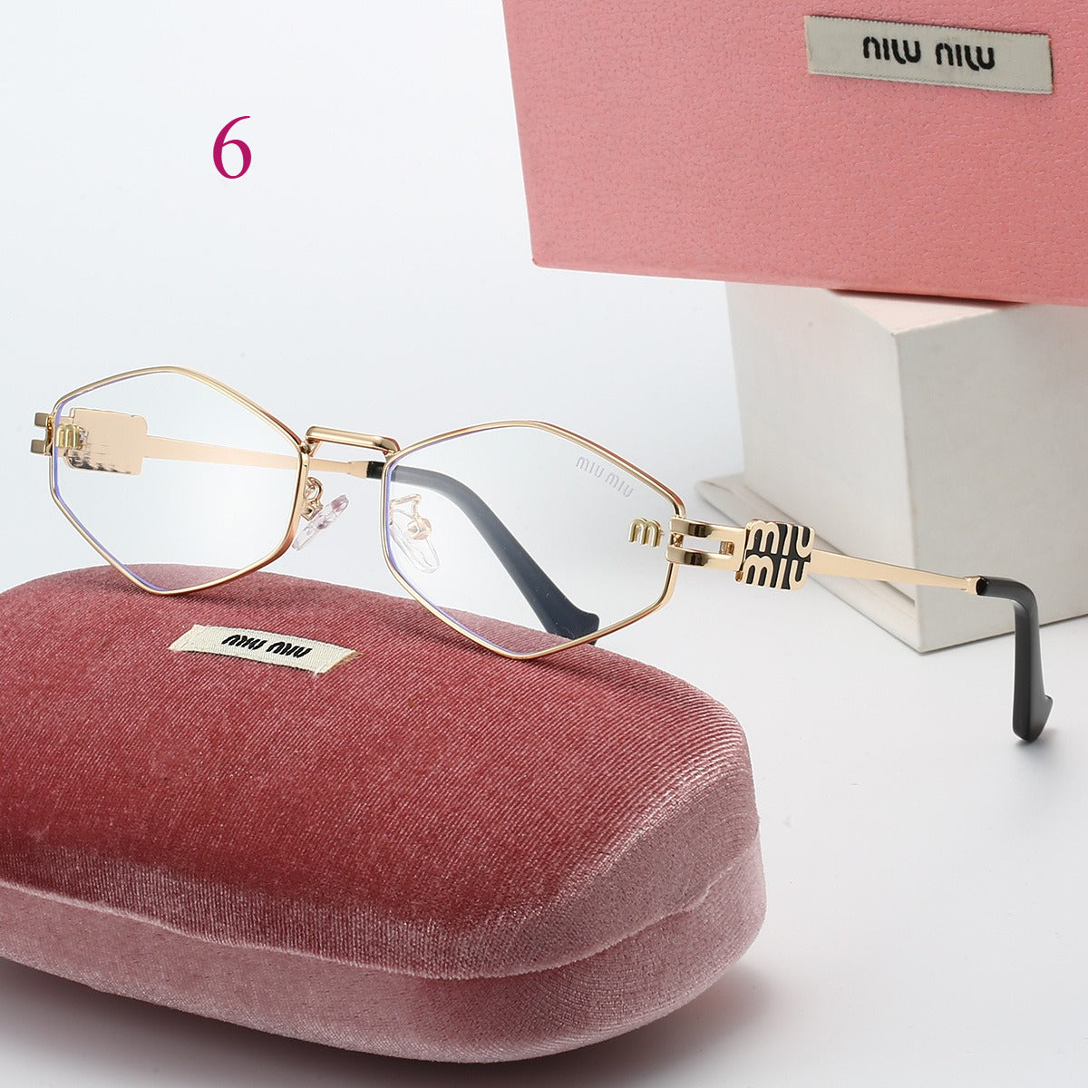 Round Metal-Frame Sunglasses with Logo Hinges